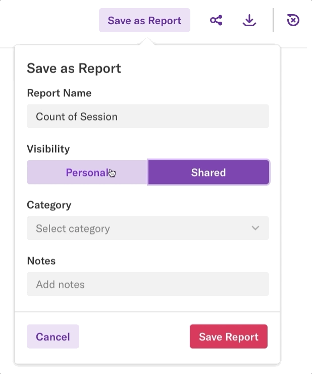 title }} api logs docs & guides api  you cannot save a report