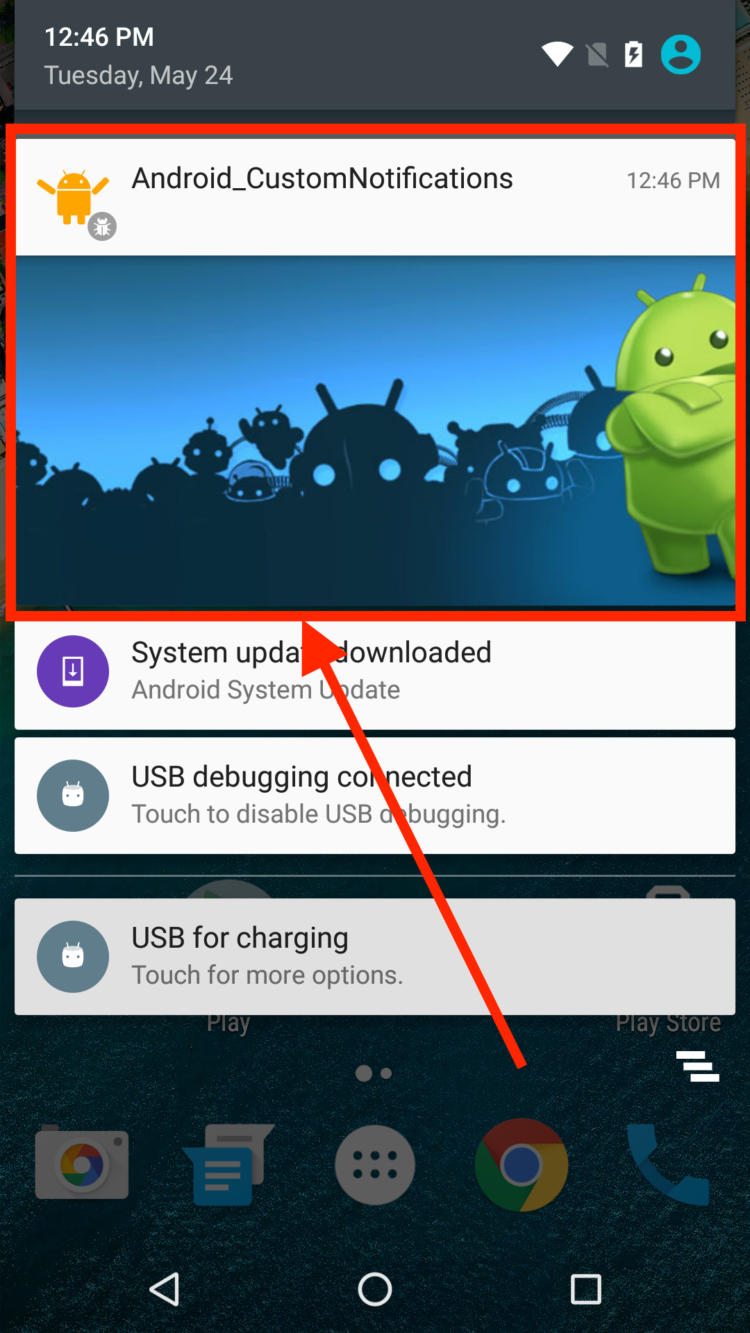 setting custom notification sound android