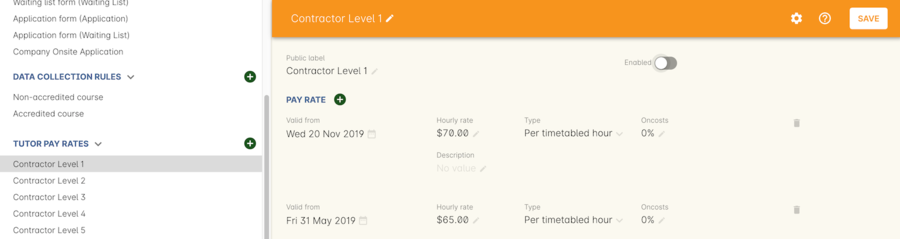 Figure 379. The Contractor Level 1 role has been deactivated