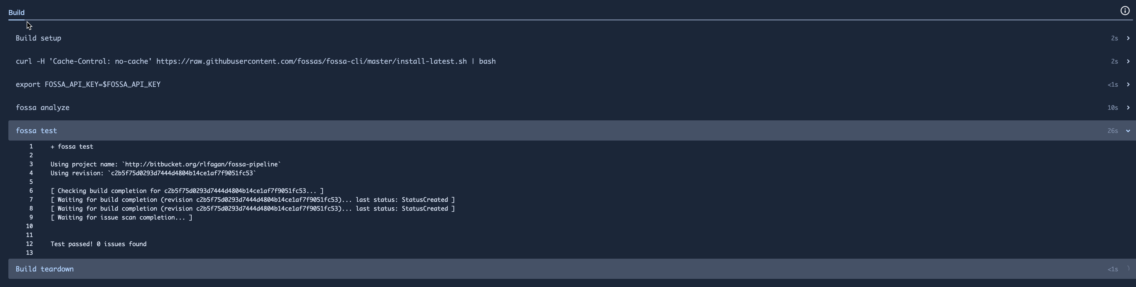 Sample Results with CI \\ CD checks