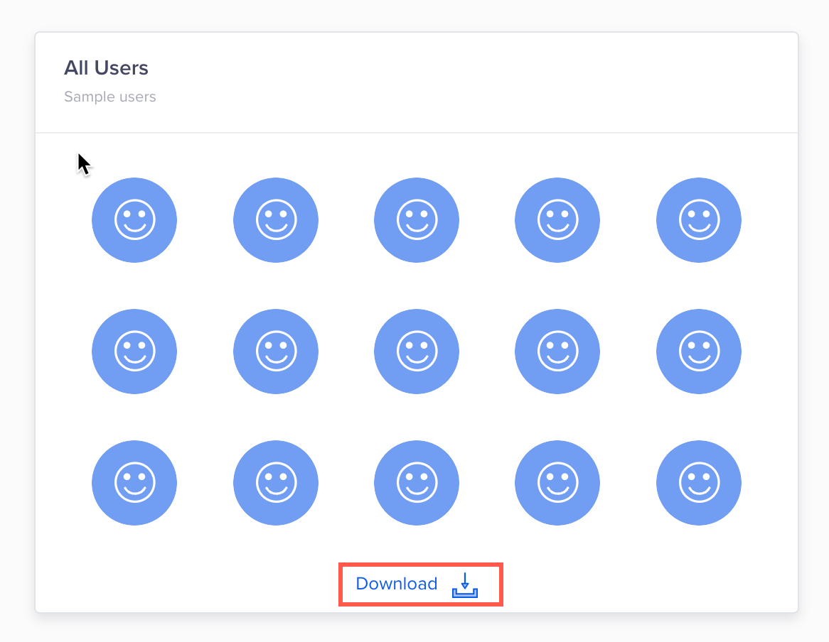 Download Sample Users