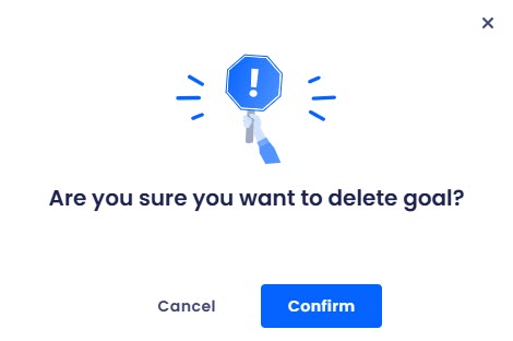 Screenshot of the dialog confirming removing canned template