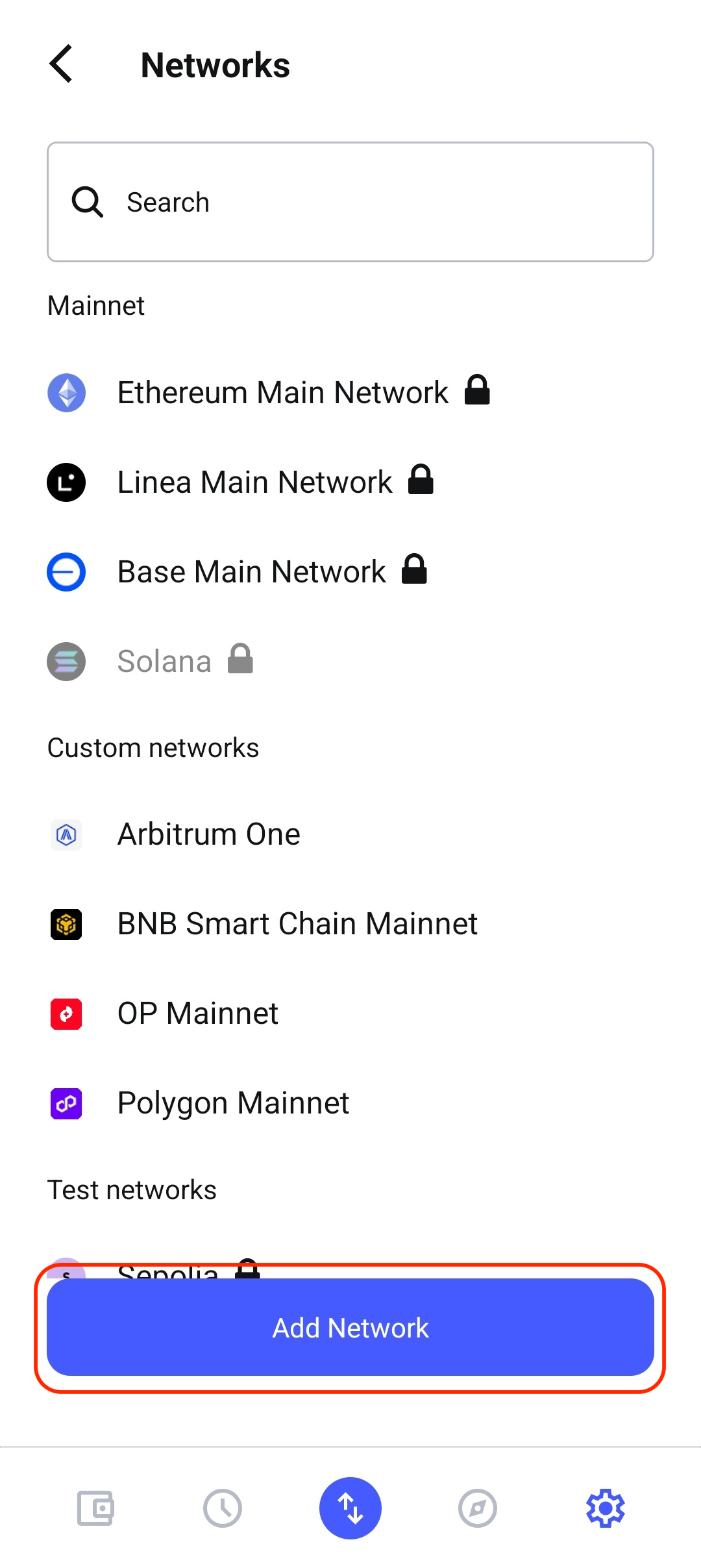 Add Network