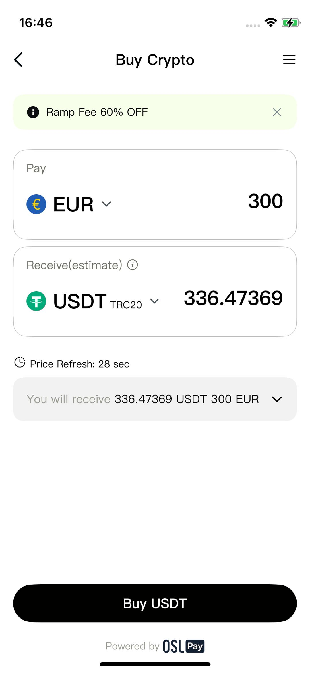 Buy Crypto Page