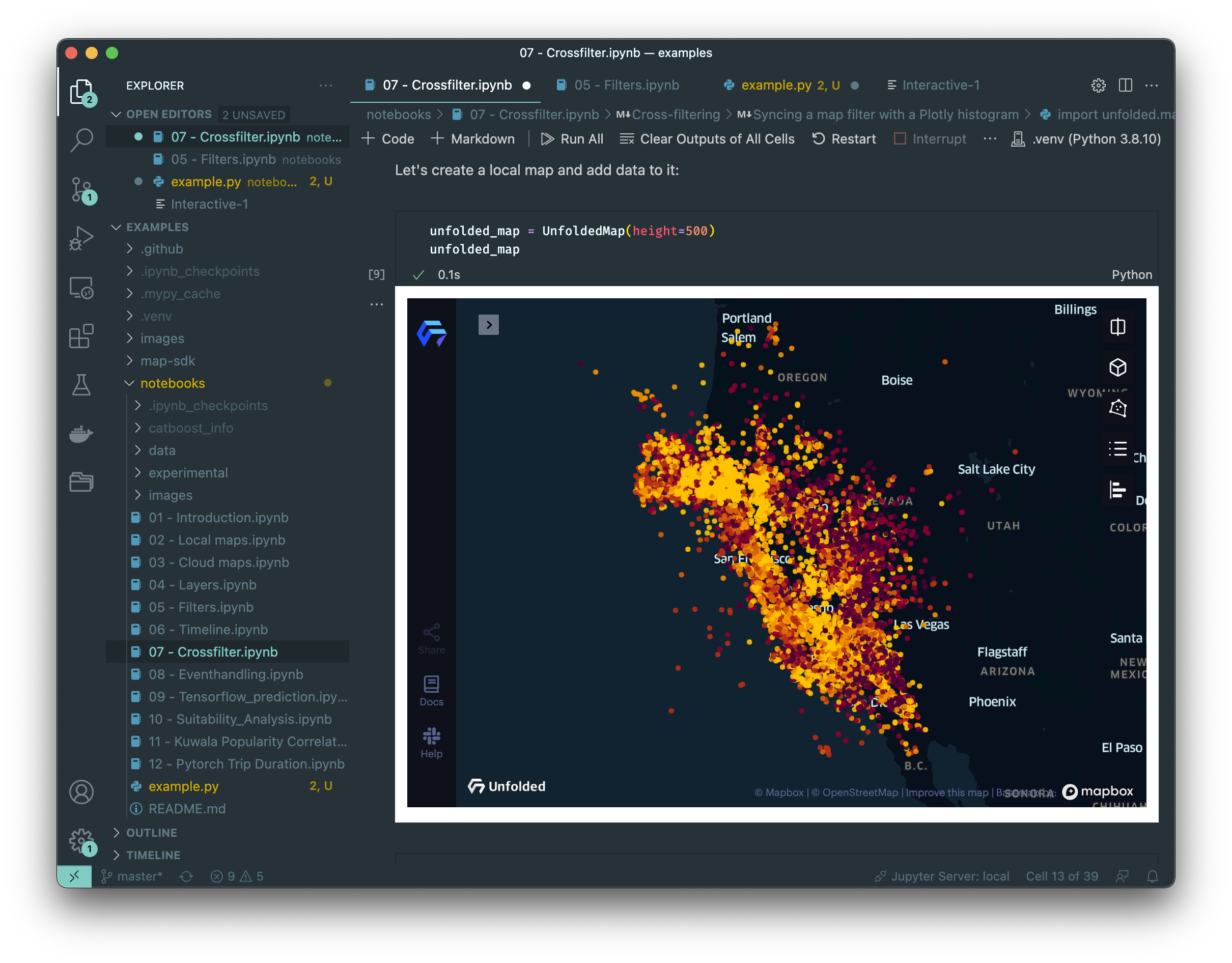 Studio Map SDK in Visual Studio Code.