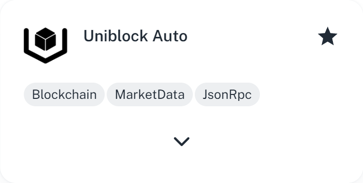 Uniblock Auto 'Backup-Provider' in the integrations of dashboard.uniblock.dev