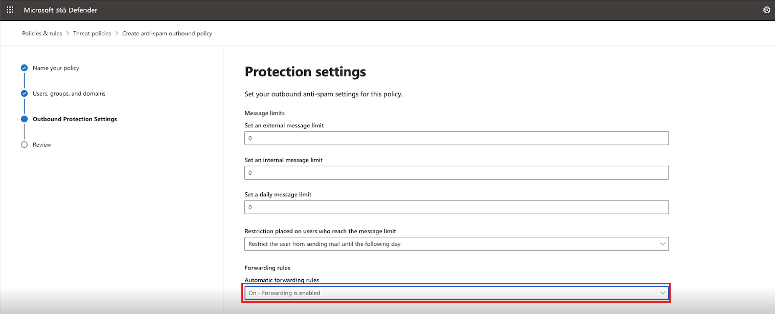 Protection Settings