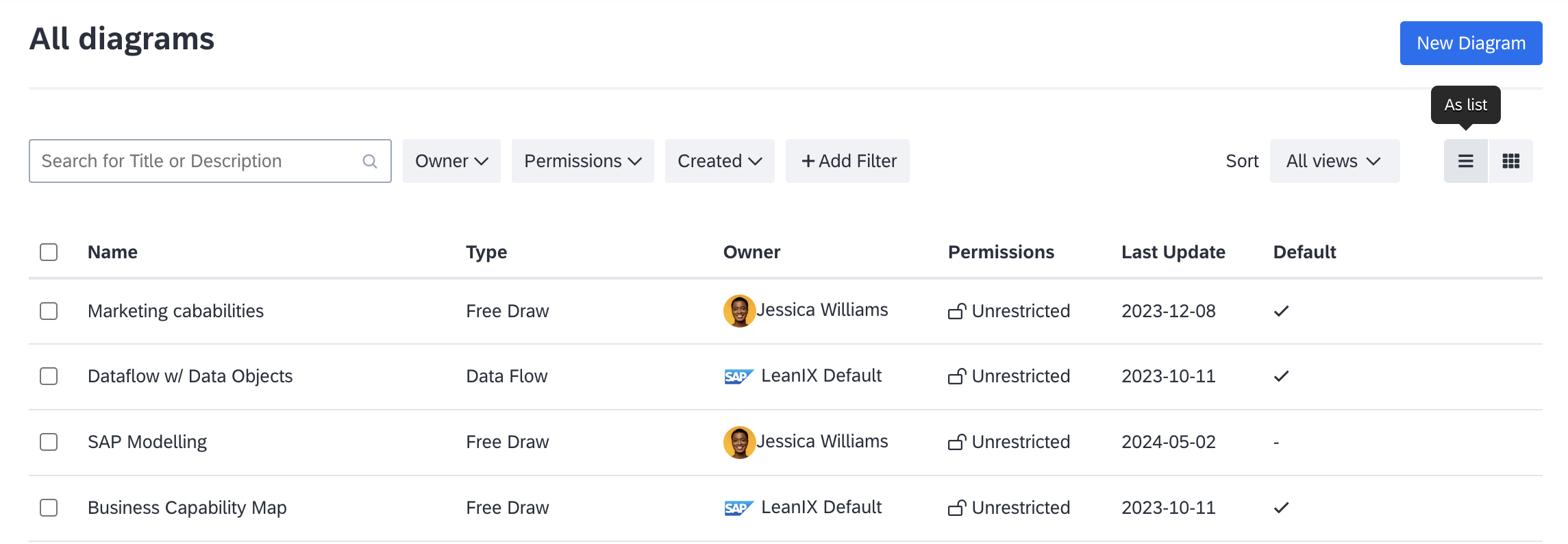 Switching Between List and Grid View