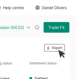 Fig 6. Export button