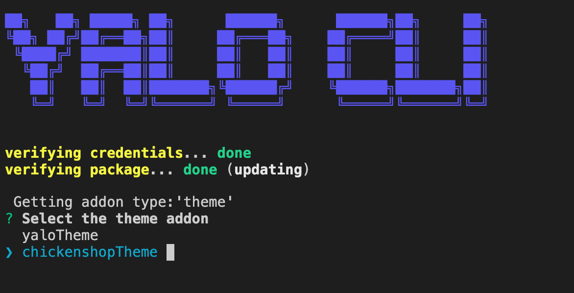 Captura de Pantalla 2021-01-08 a la(s) 17.32.19.png "yalo addon:add -t theme" executed