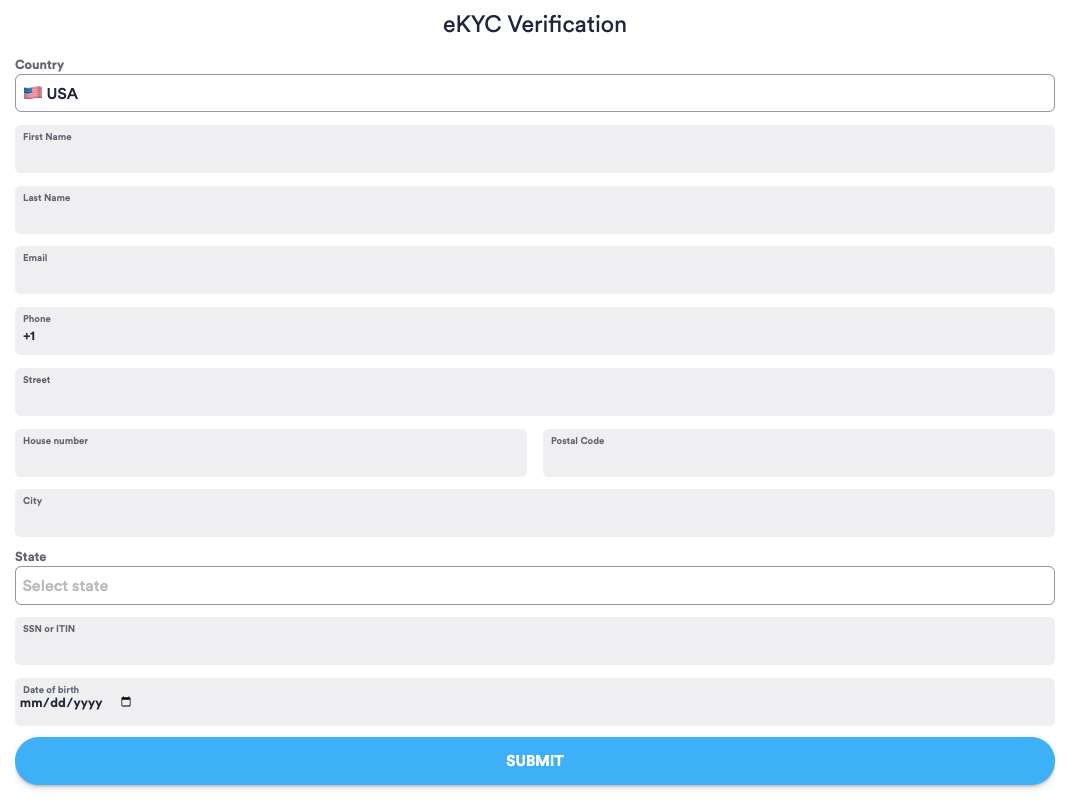 eKYB module configuration