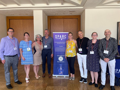 Left to right: Dr. Andrew Weitz of the NIH, SPARC DRC members Drs. Sue Tappan and Anna Pilko, and VESPA Award affiliates Drs. John Osborn, Manda Keller-Ross, Vaugn Macefield, Sarah Baker, and Dr. Vitaly Napadow gathered at the 33rd international American Autonomic Symposium in Maui in early November.