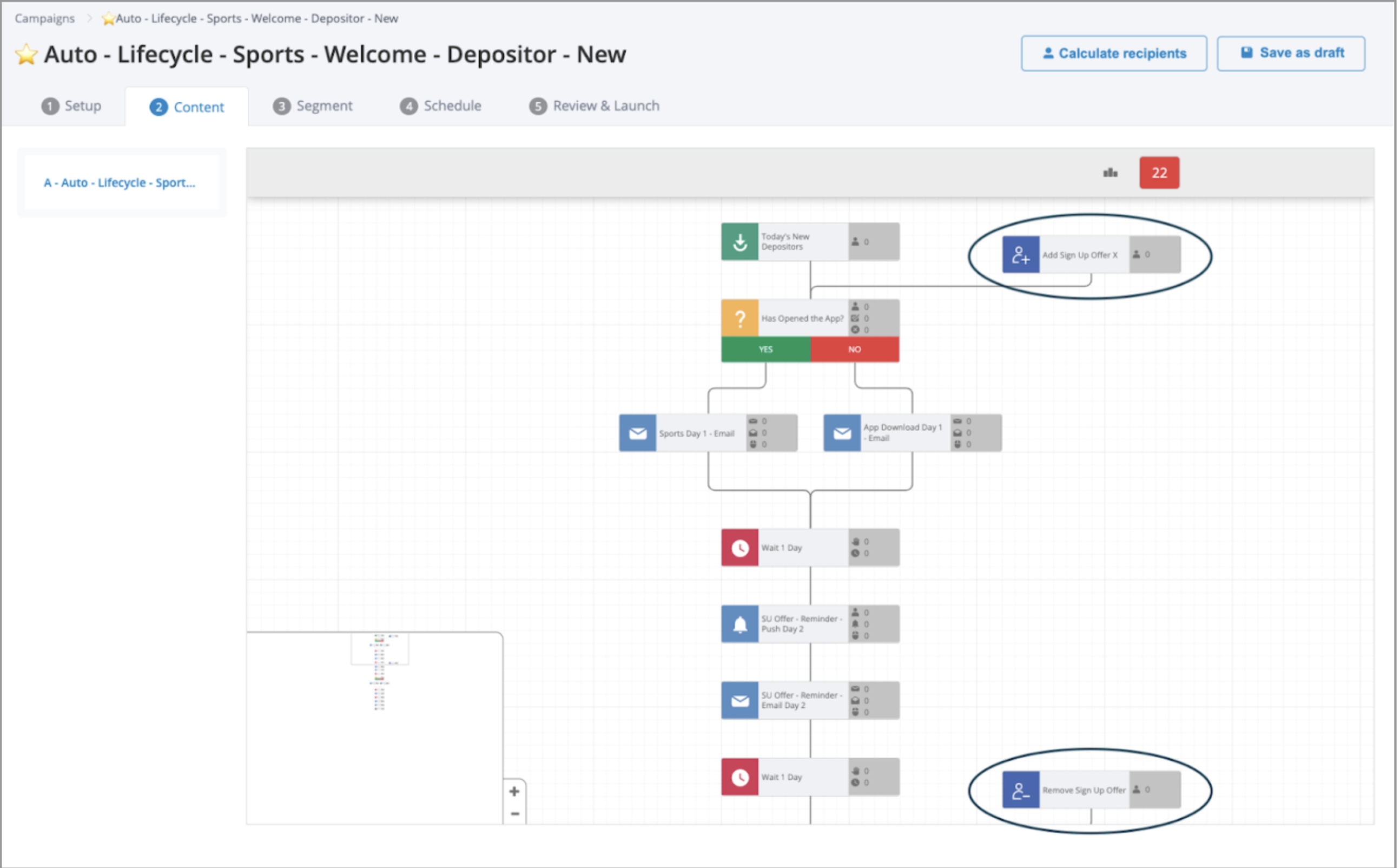 Allocation and deallocation bonuses in a multistage campaign