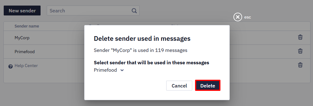 Deletion rules
