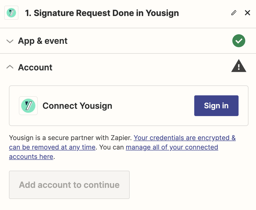 Connect Yousign to Zapier