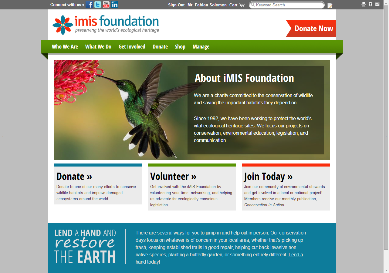 Donor Quick Start Site