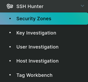 SSH Hunter Menu