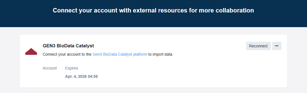 It may prompt you to link your BDC account to GEN3