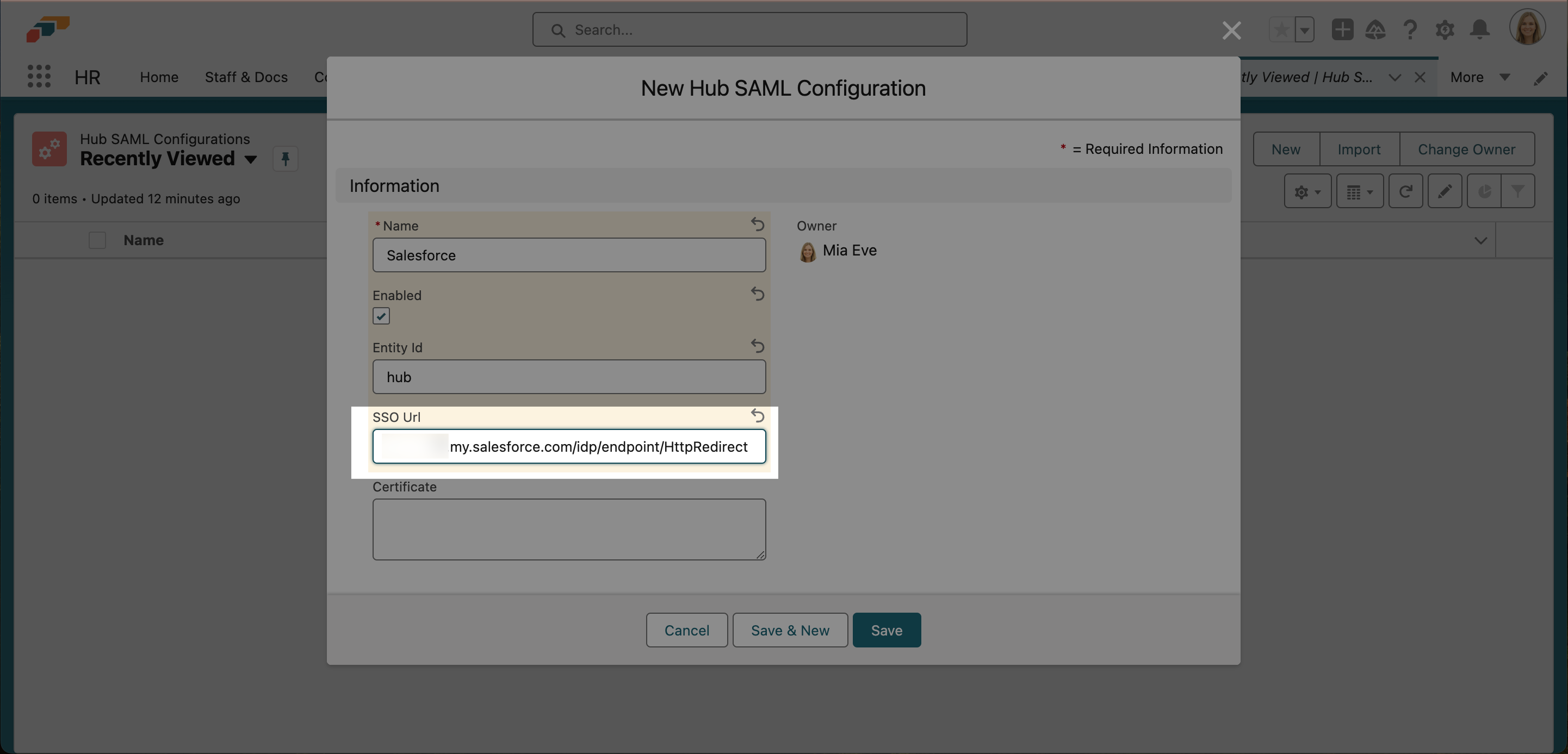 Configuring SAML for flair