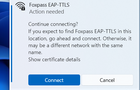 Connect to your SSID