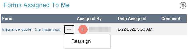 Current Assignee Reassign from Home