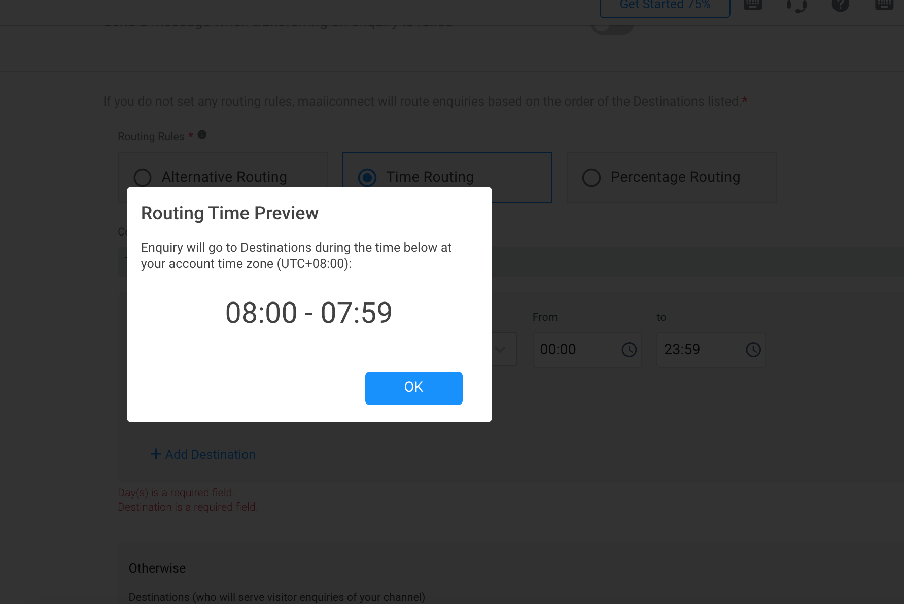 Screenshot 2021-07-19 at 5.55.40 PM.png Preview of Time Routing based from Timezone