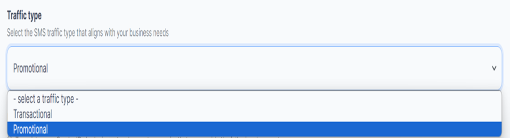 Figure 91: The Traffic type.