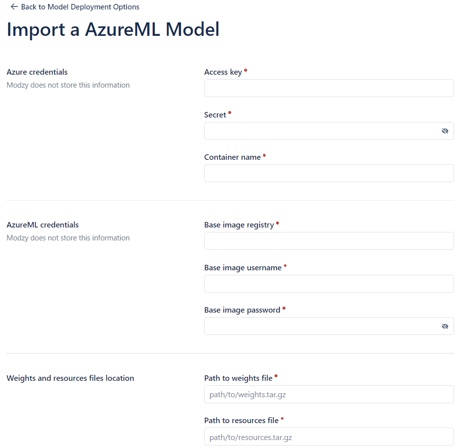 Figure 3. Import Azure ML Model