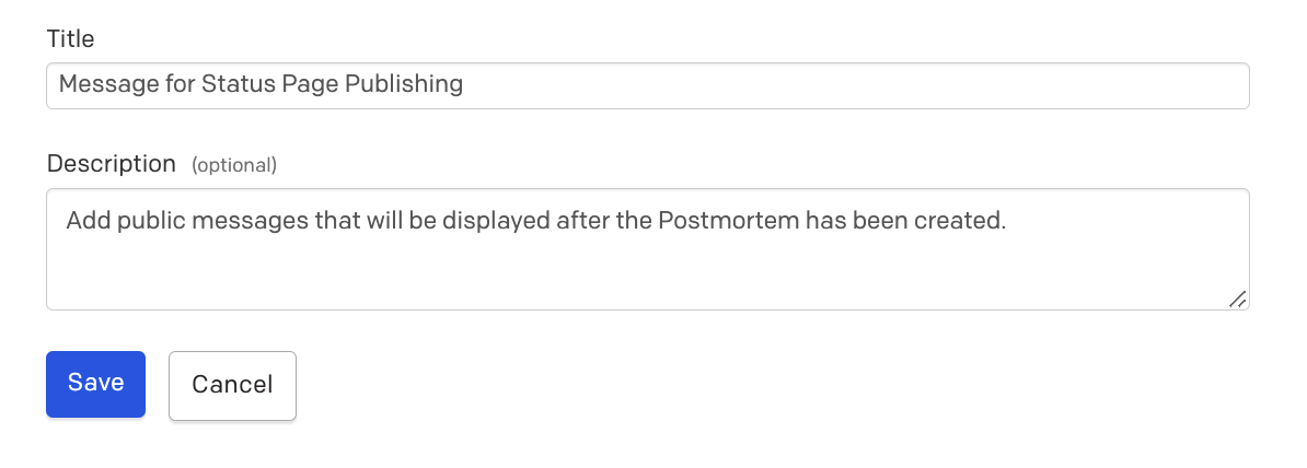 Customize the Postmortem template