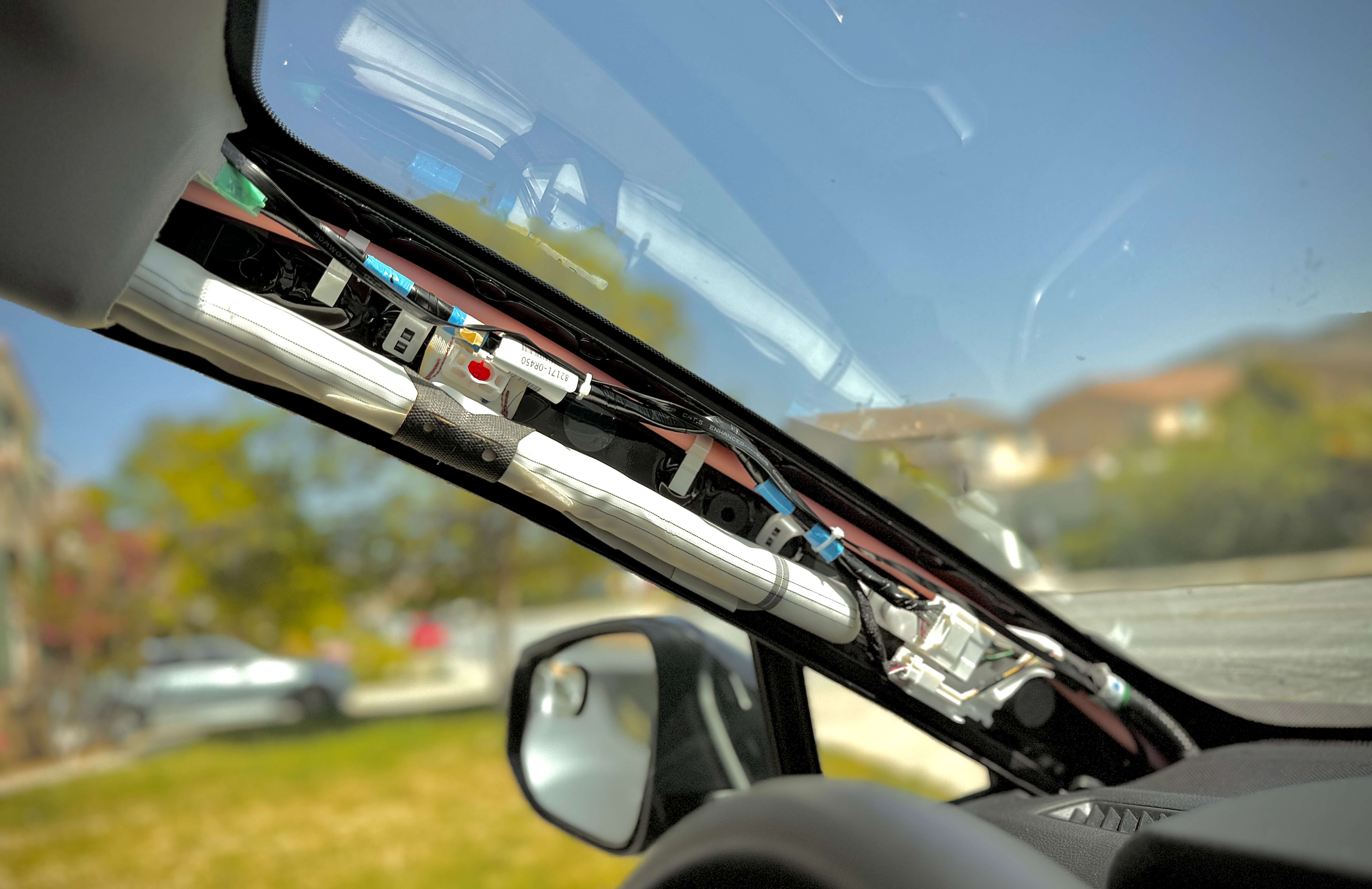 RAV4 2021 inside A-pillar