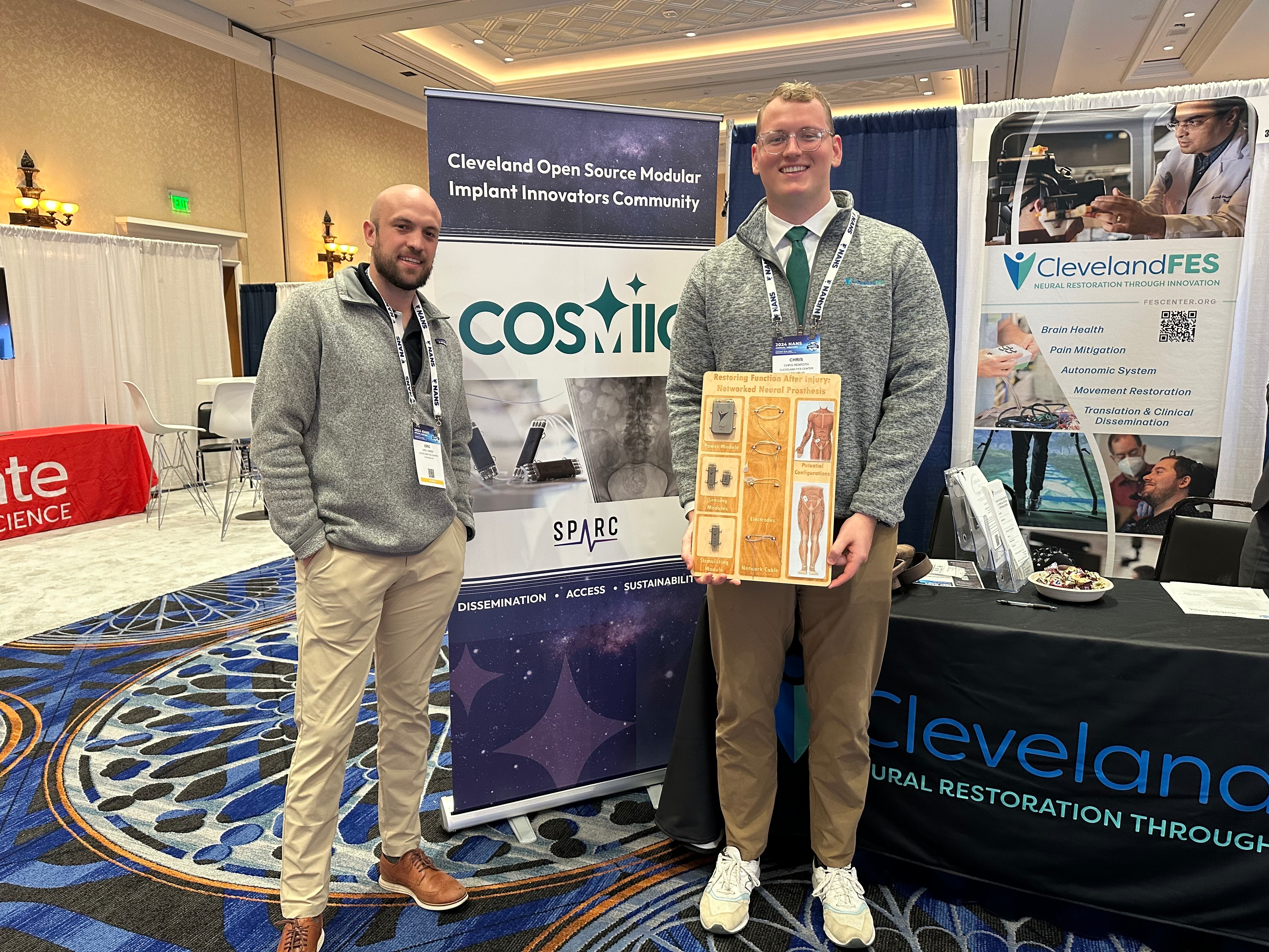 Eric Linder (left) and Chris Rexroth (right) representing COSMIIC.