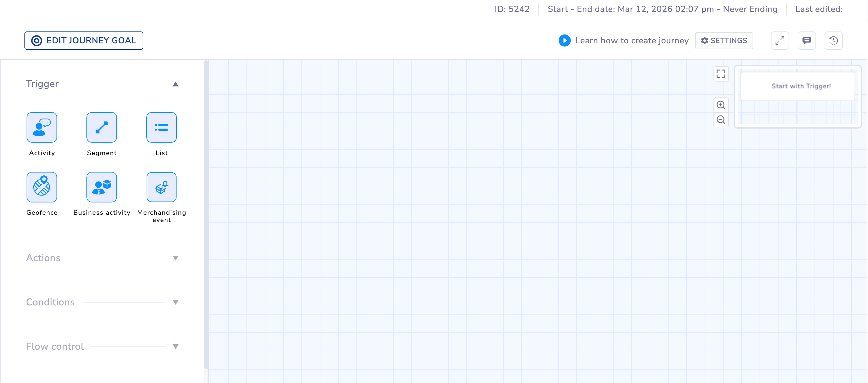 Select the Journey Builder Nodes from the canvas