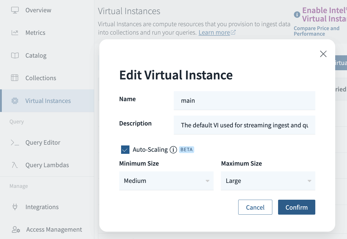 Virtual Instance RRN