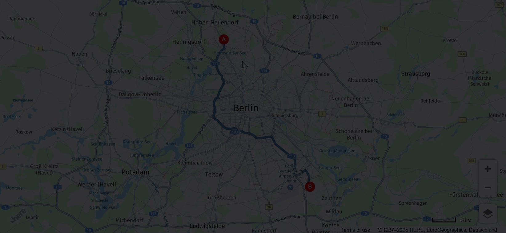 Draggable markers and dynamic route recalculation