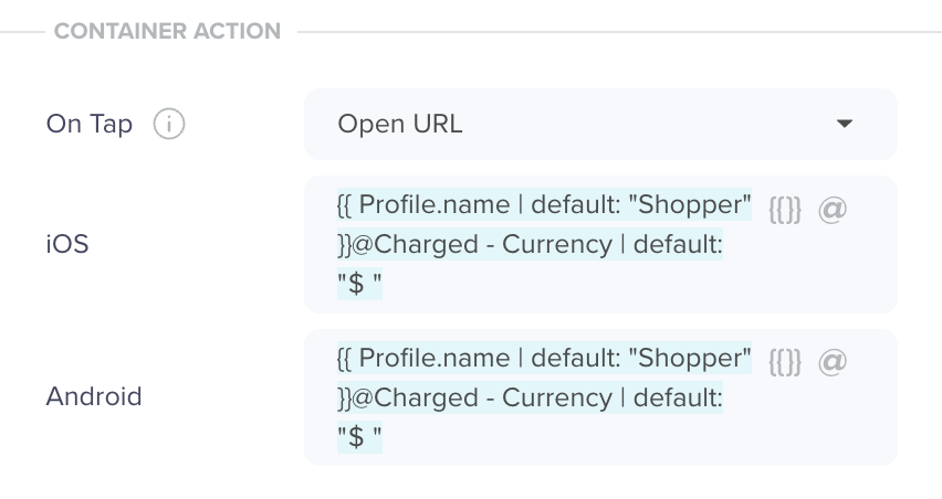 Personalize with @ Personalization and Liquid Tags