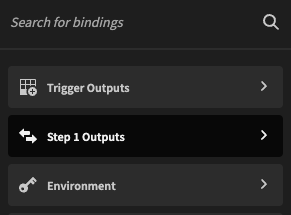 Selecting the trigger automation outputs