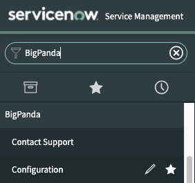 Navigating to BigPanda Configuration