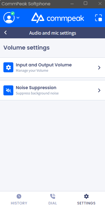 Screenshot of the **Microphone & Headset Settings** options