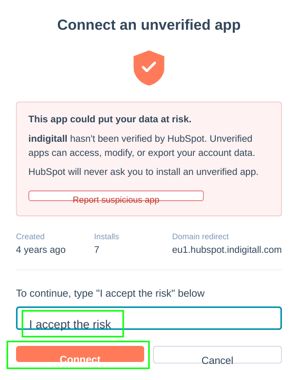 unverified app