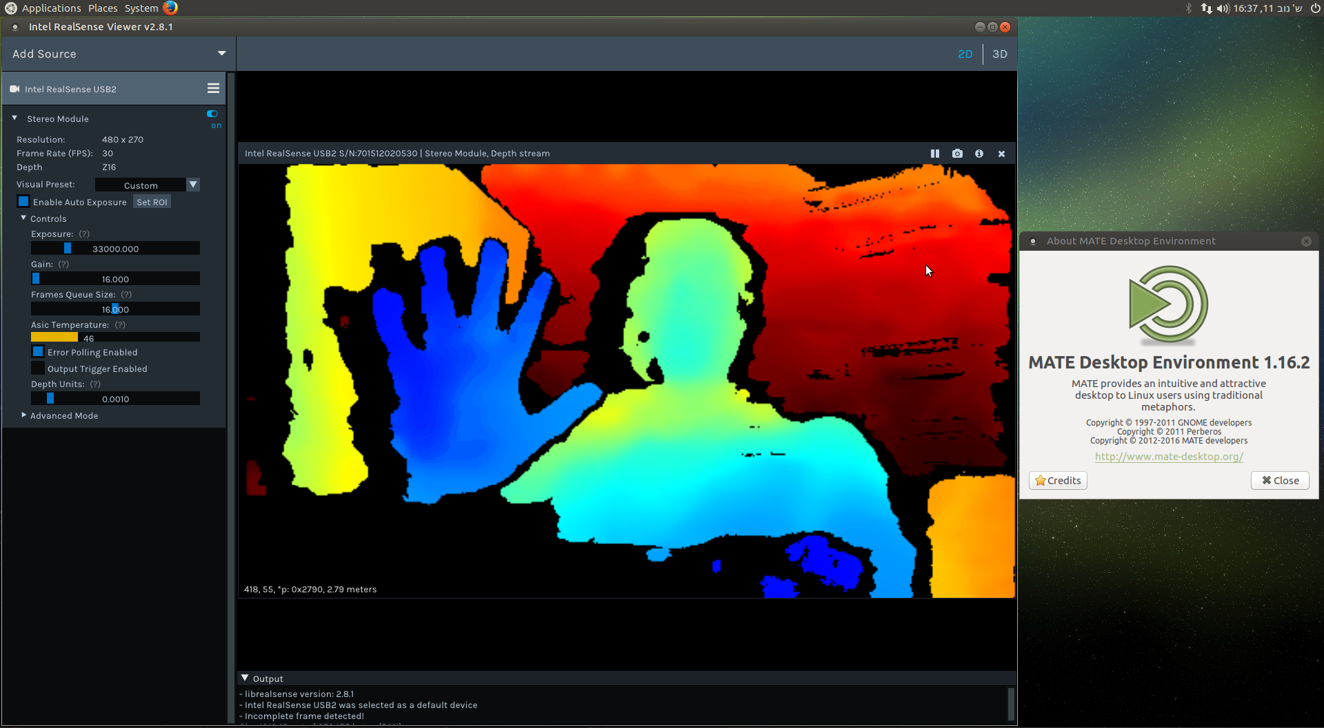 intel realsense depth camera raspberry pi