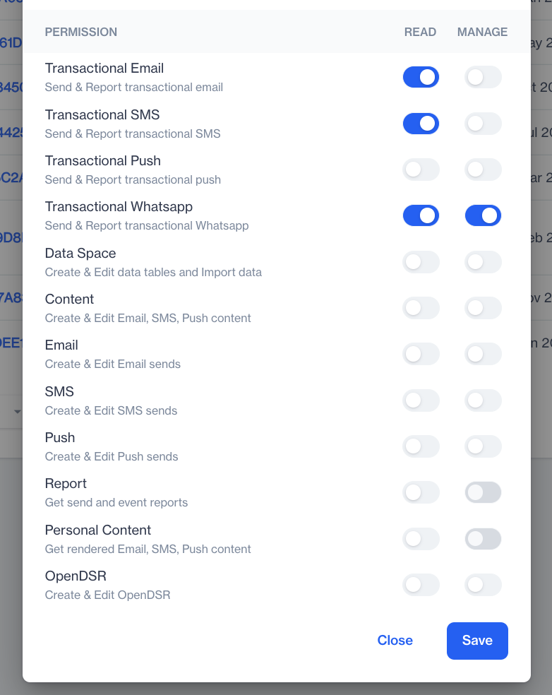 User Permission