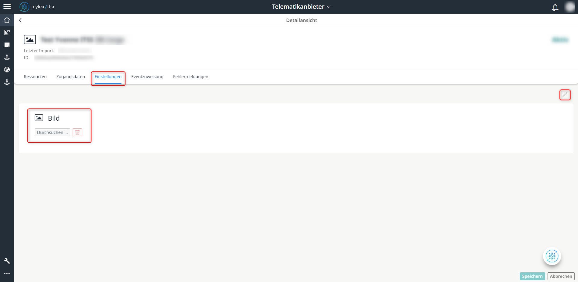 Eine Grafik auswählen und hochladen