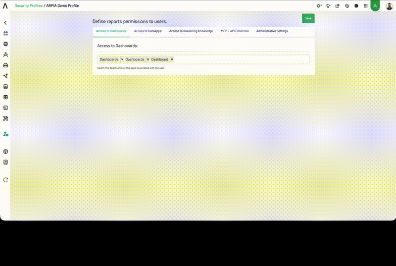 Access to DataApps tab