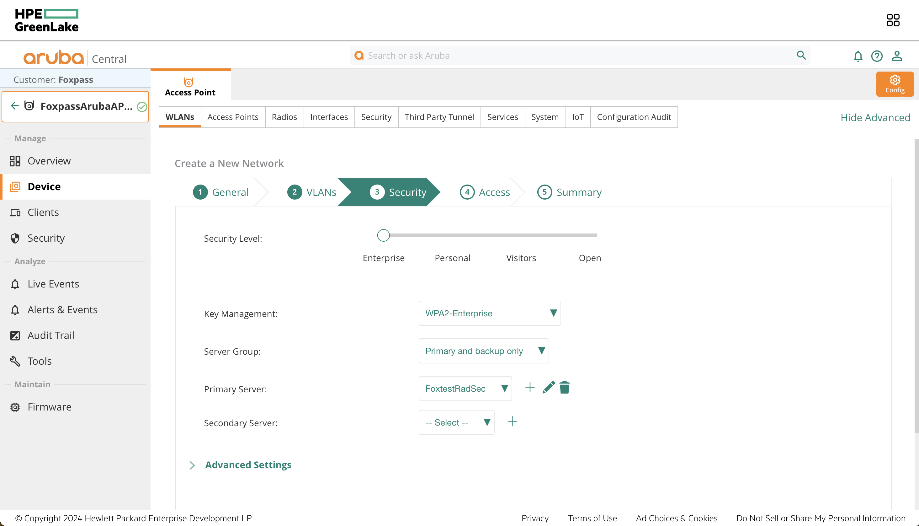 Download RadSec Server CA