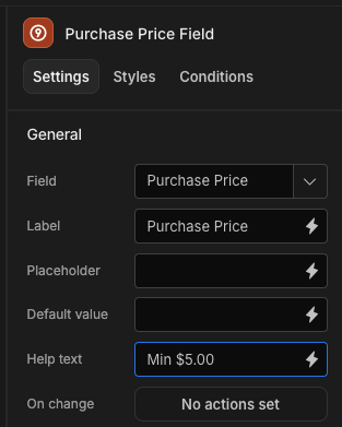 Adding some 'Help text'