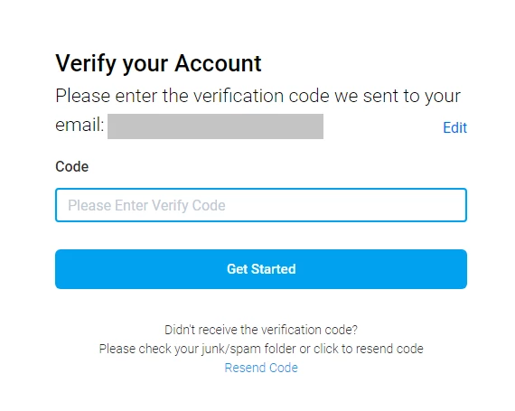 verification code