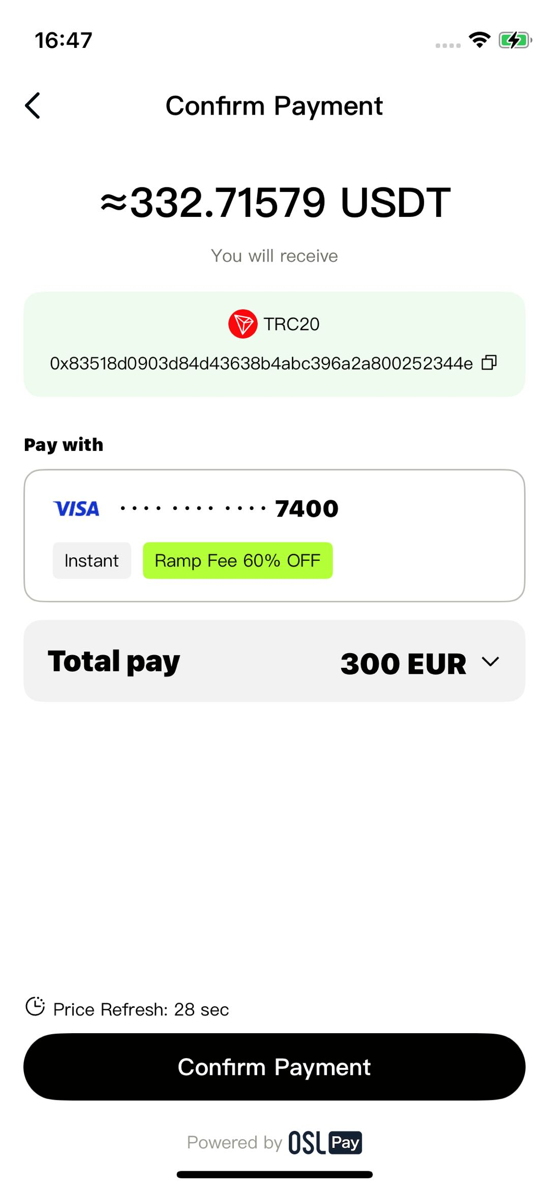 Buy Crypto Page