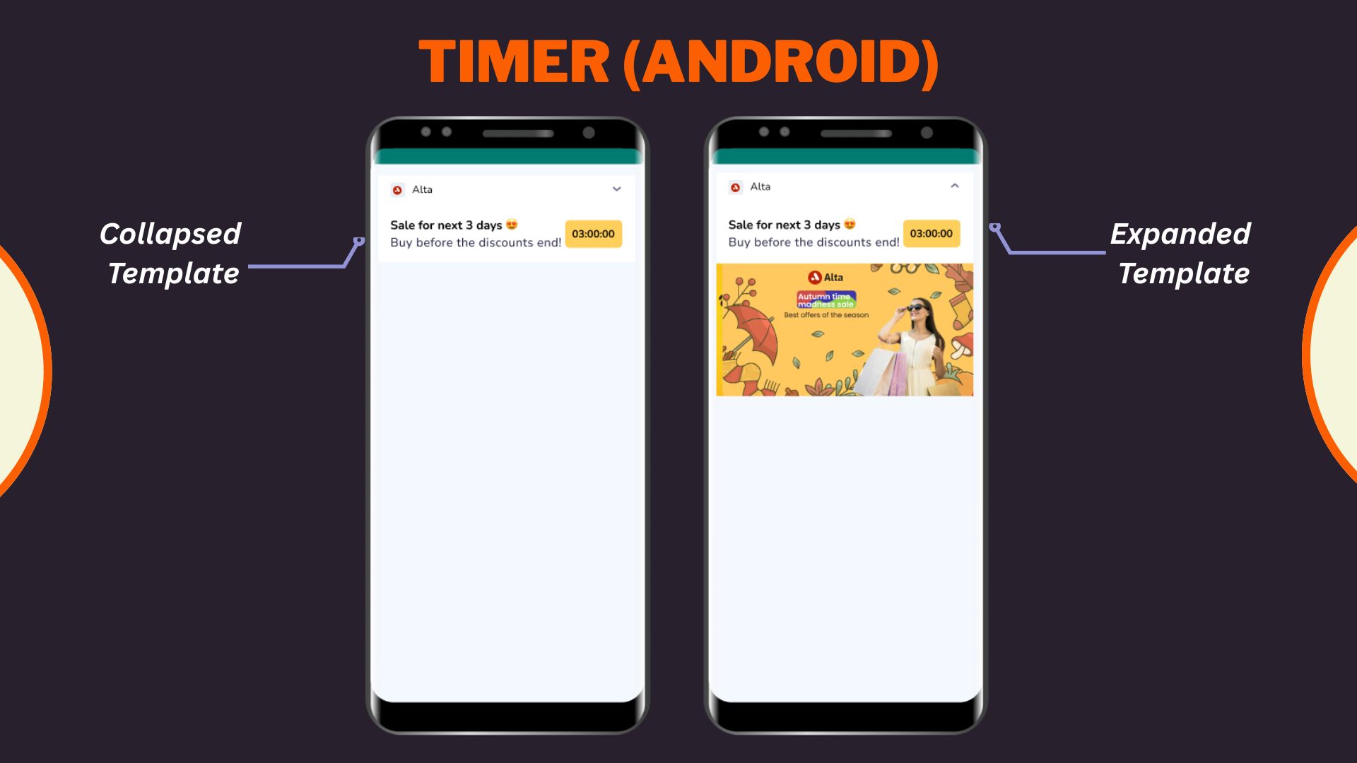 Timer on Image Android Template