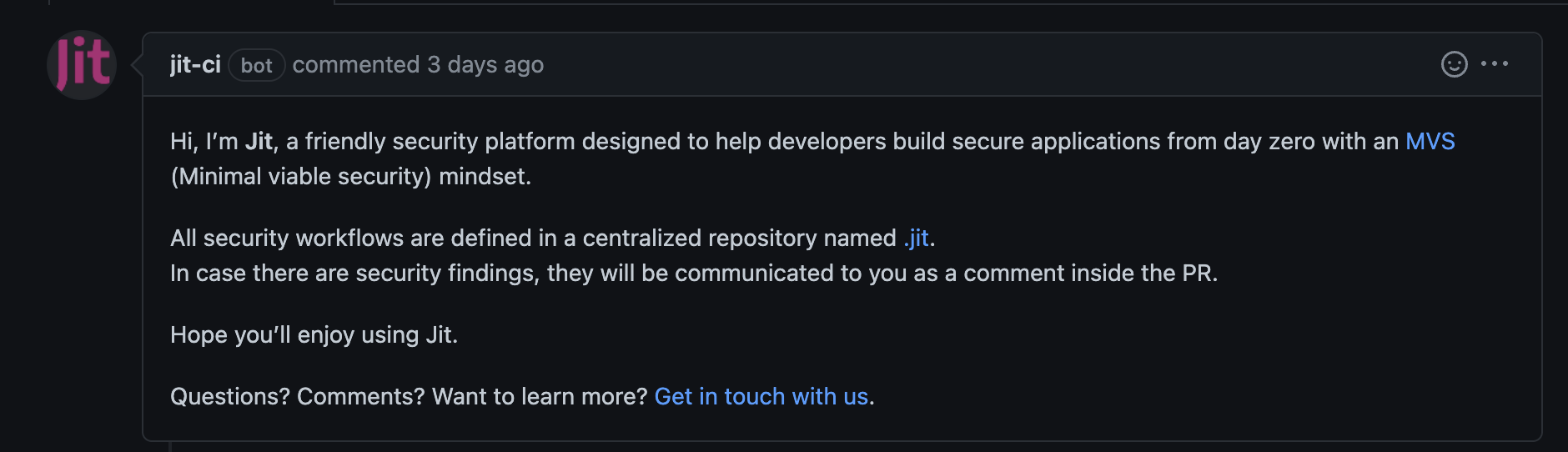 image.png Welcome message in Github