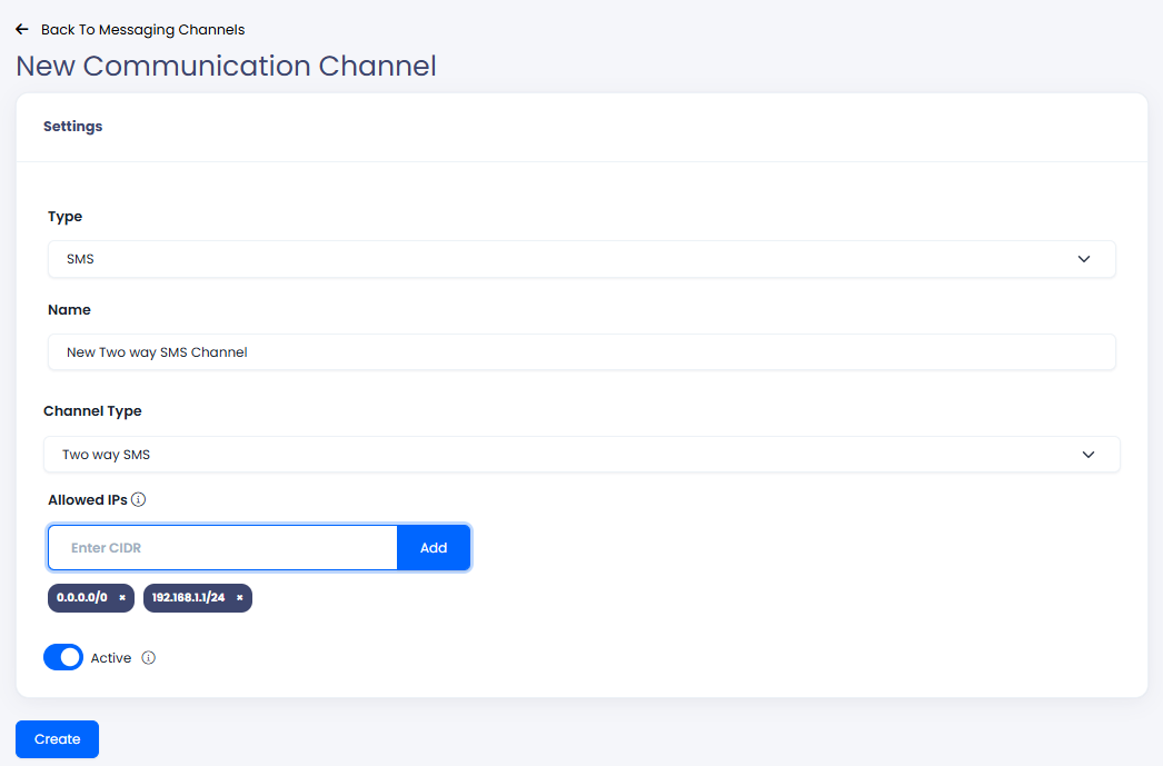 Creating New Transactional Channel